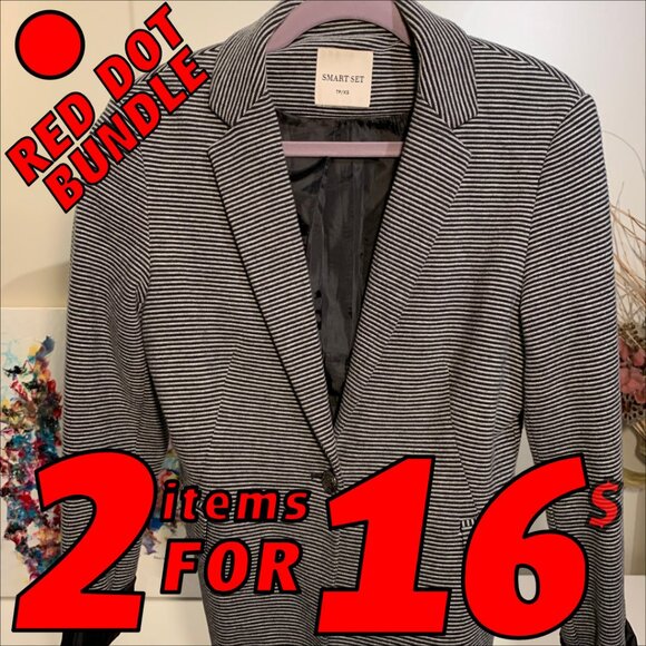 Stylish Smart Set Single Breasted Blazer/Jacket X-SMALL - Picture 1 of 9